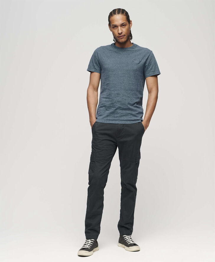 Superdry VINTAGE LOGO EMB TEE Alaskan blue marl