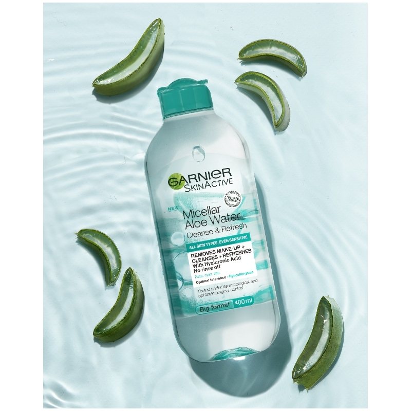 Garnier Skinactive Micellar Aloe Water Cleanse & Refresh All Skin Types 400 ml