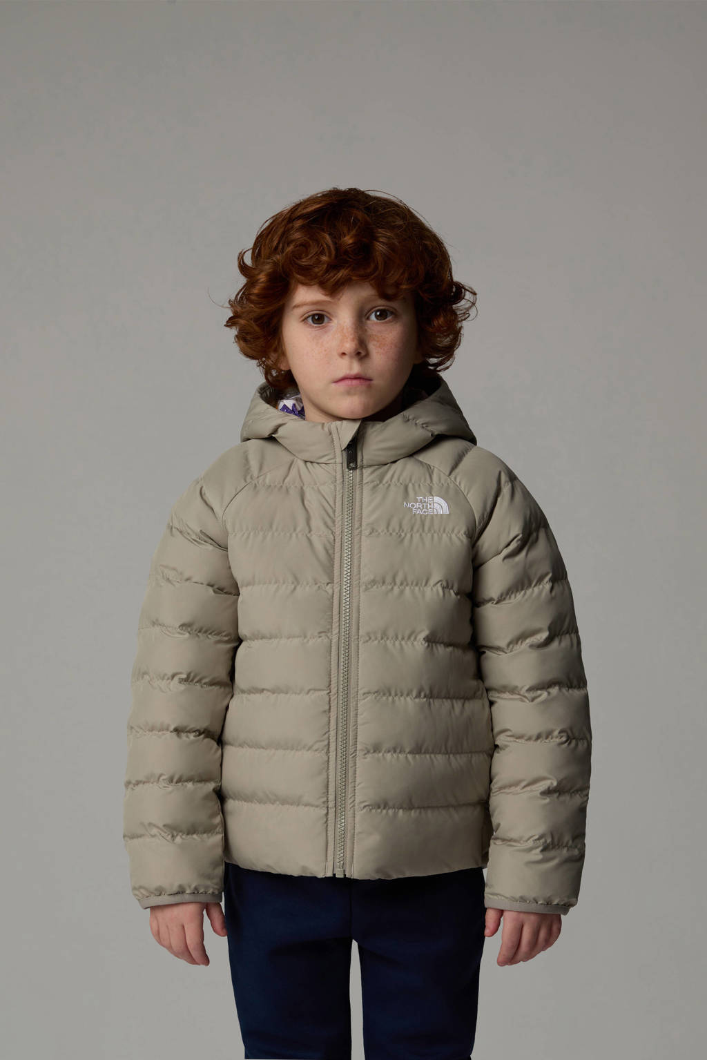 The North Face reversible jas Perrito grijs/multi