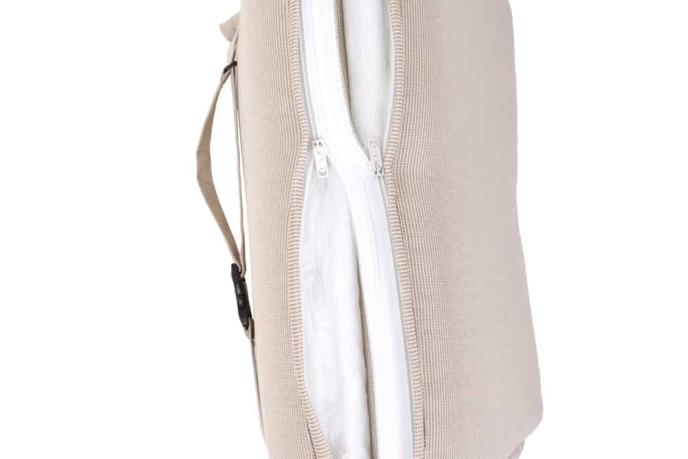 Outdoor Kissen ROG 46x97cm beige Sitzkissen Polster-Auflage für Niedriglehner