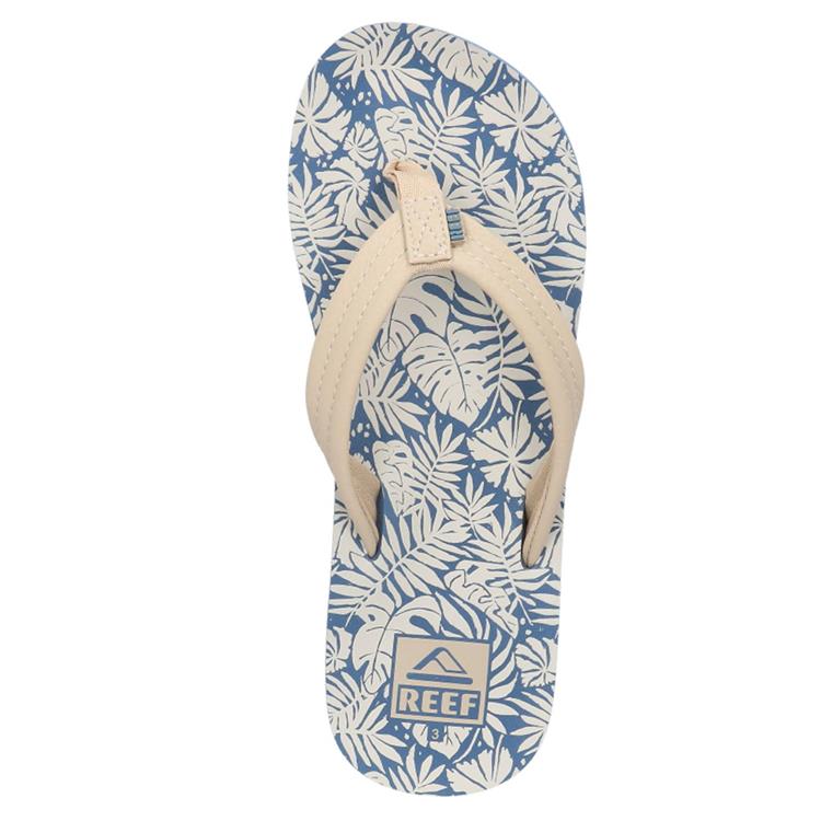 reef KIDS AHI CJ6626-51 BLUE-TAN-PALM