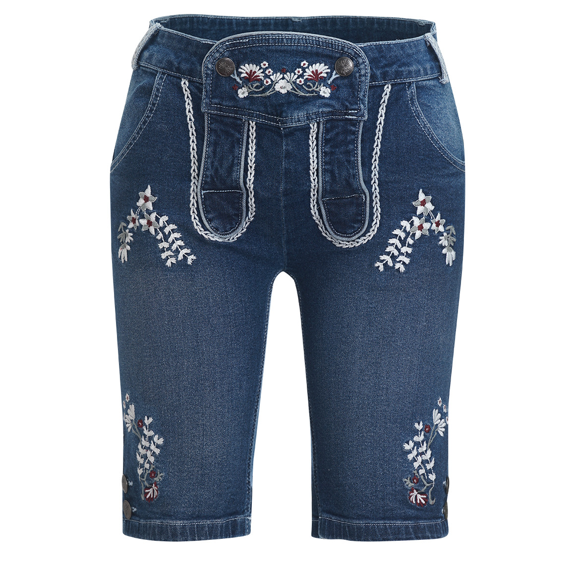 Gina Benotti Damen Trachtenshorts in Denim-Optik dunkelblau