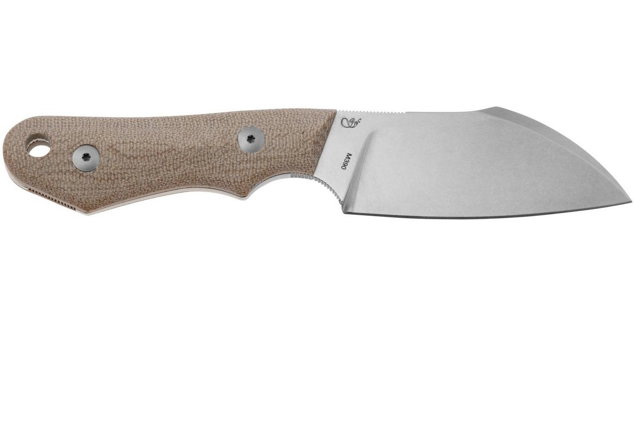 Viper Handy 2 VT4050CN Natural Canvas Micarta, vaststaand mes
