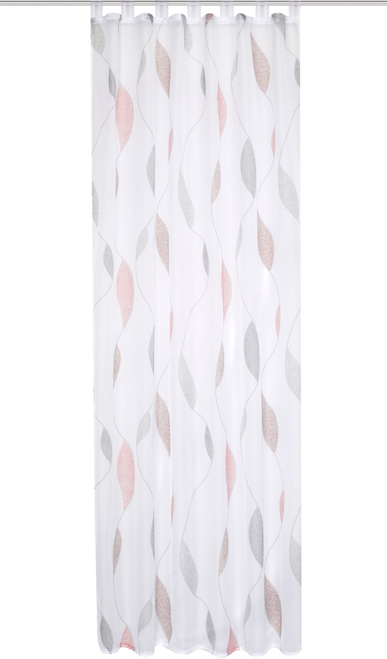 HOME WOHNIDEEN Gardine »PAOLO« Schlaufen 1 Stk. tlg. halbtransparent