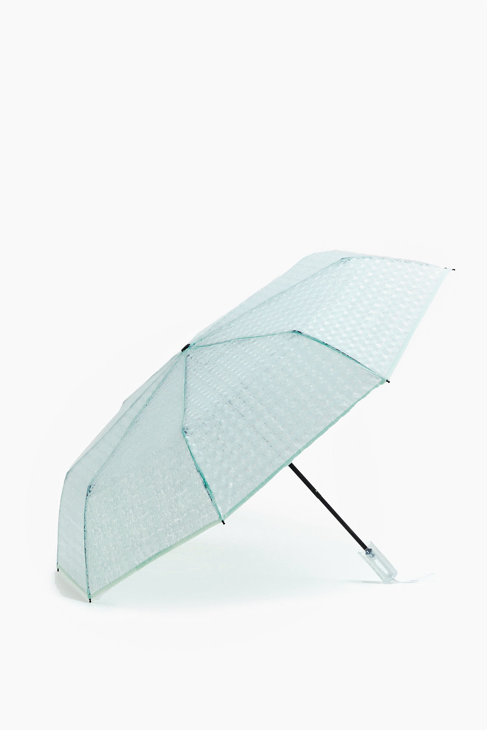 Logotipo do guarda-chuva impresso em branco