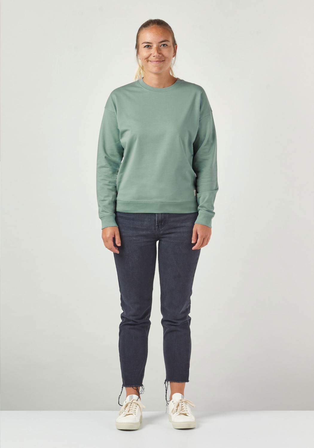 WE ARE ZRCL Damen-Sweater Basic Light Green