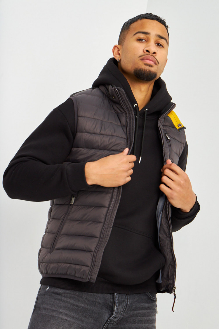 Doudoune matelassée anthracite sans manches