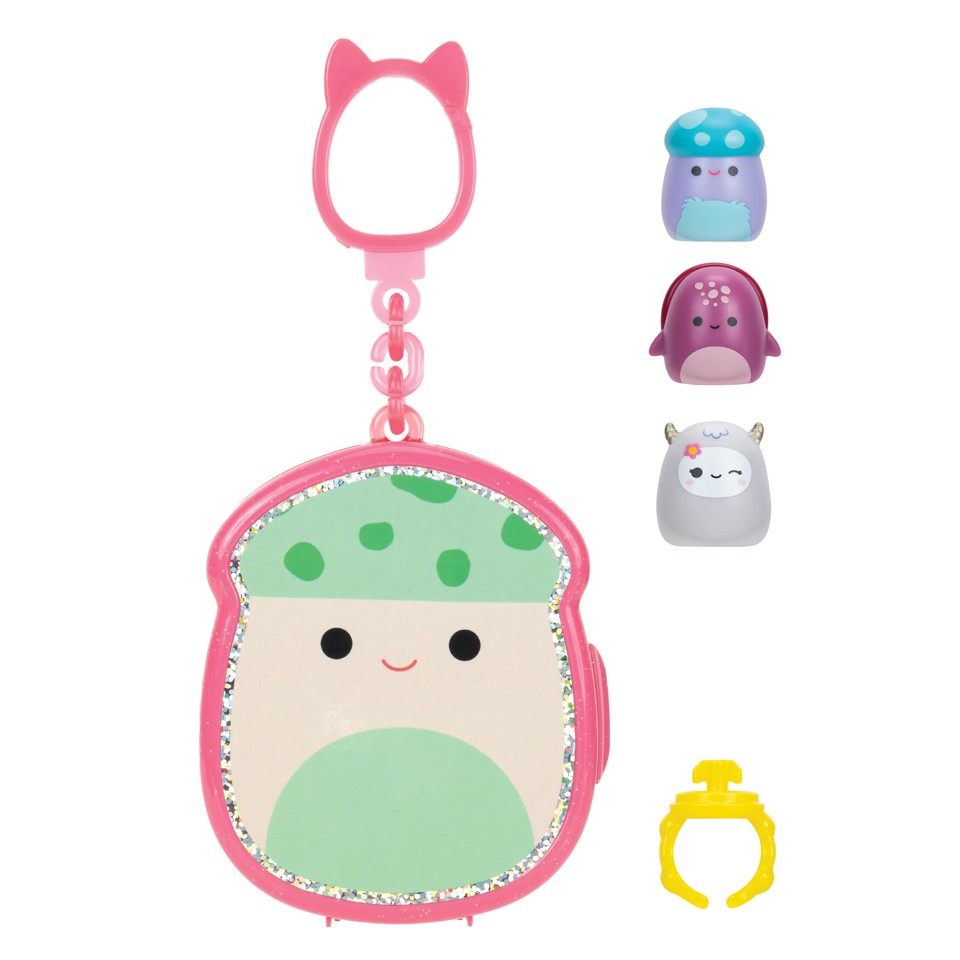 Squishalongs - 2,5 cm Nøglering (4-pakke)