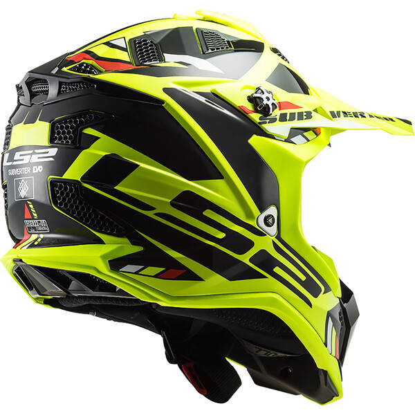 LS2 - Casque MX700 Subverter Evo Stomp Noir / Jaune fluo