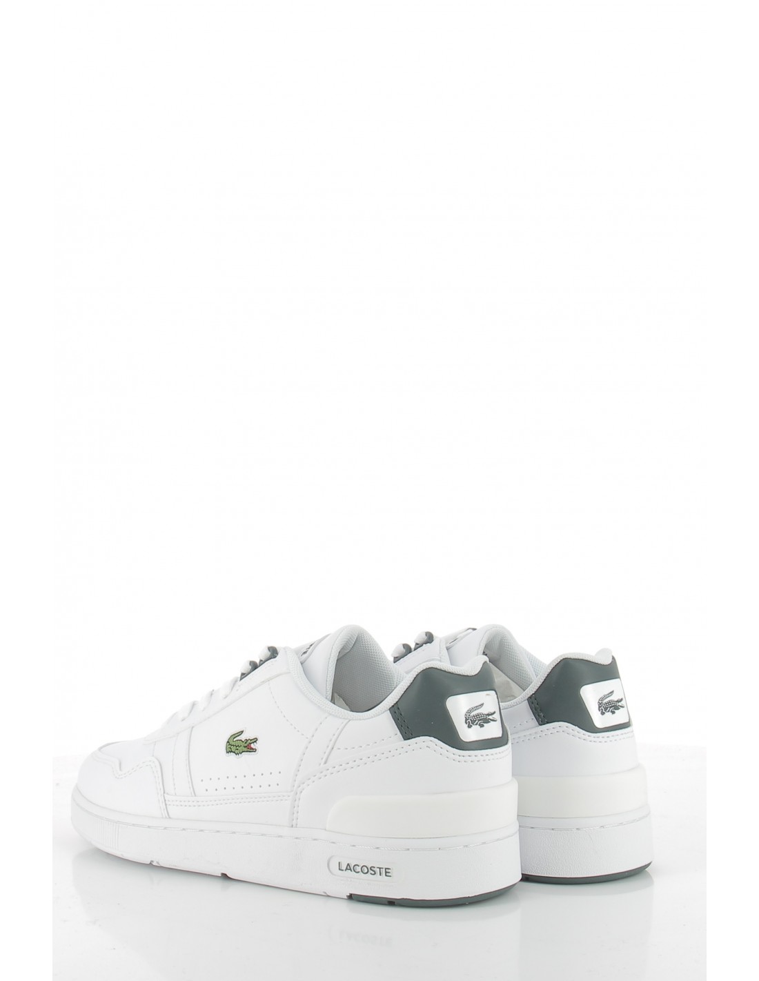 lacoste Sneakers femme t-clip blanc/vert