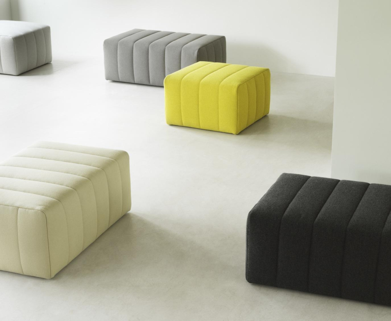 Normann Copenhagen Scene poef small lichtgrijs