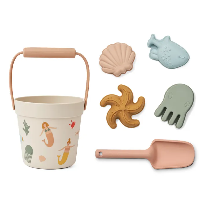 Liewood Seau de plage Dante et ses accessoires | Mermaids/Sandy