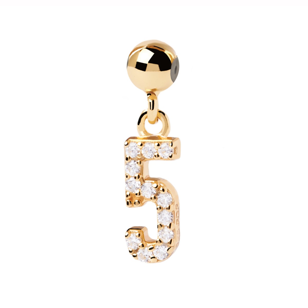 Charm PdPaola Numéro 5 doré