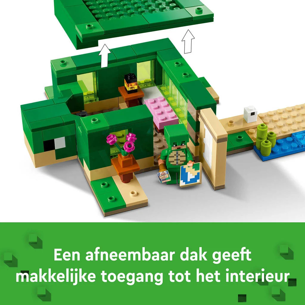 Mooi en compleet setHet schildpadstrandhuis Dierverzorging Speelgoed 21254