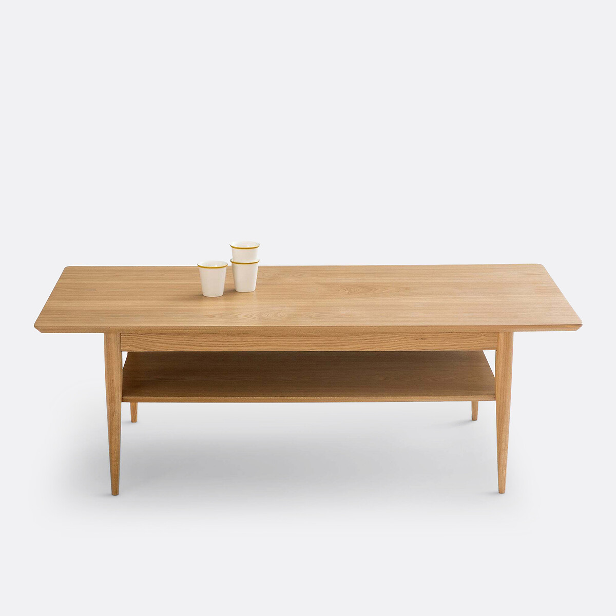 LA REDOUTE INTERIEURS<br>Mesa de centro com tampo duplo em madeira de freixo, Lussan