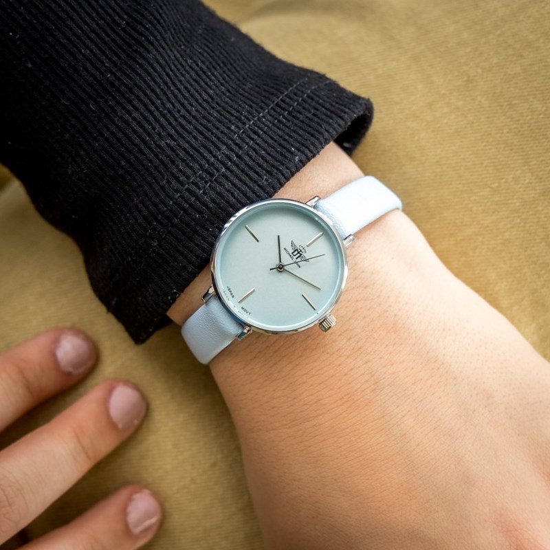 Montre Femme M. JOHN bracelet Cuir Bleu