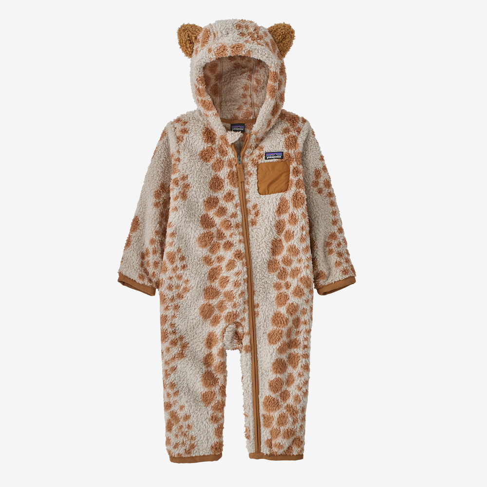 Baby-Fell-Strampeldecke mit Fellmotiven