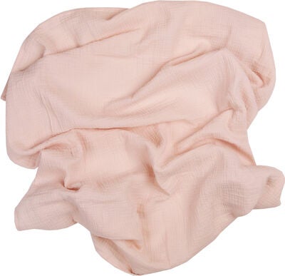 Oh, Poppy! Holly Musselin Teppe 2-Pack, Fresh Vanilla/ Powder Pink