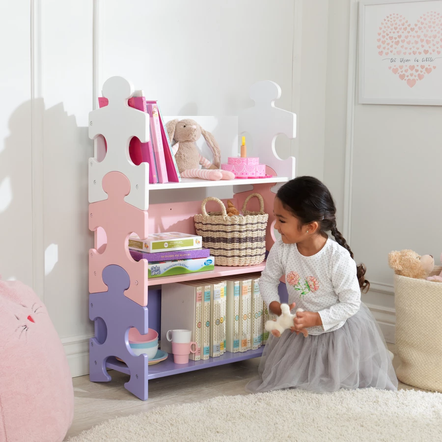 KidKraft® Bücherregal Puzzle Pastell