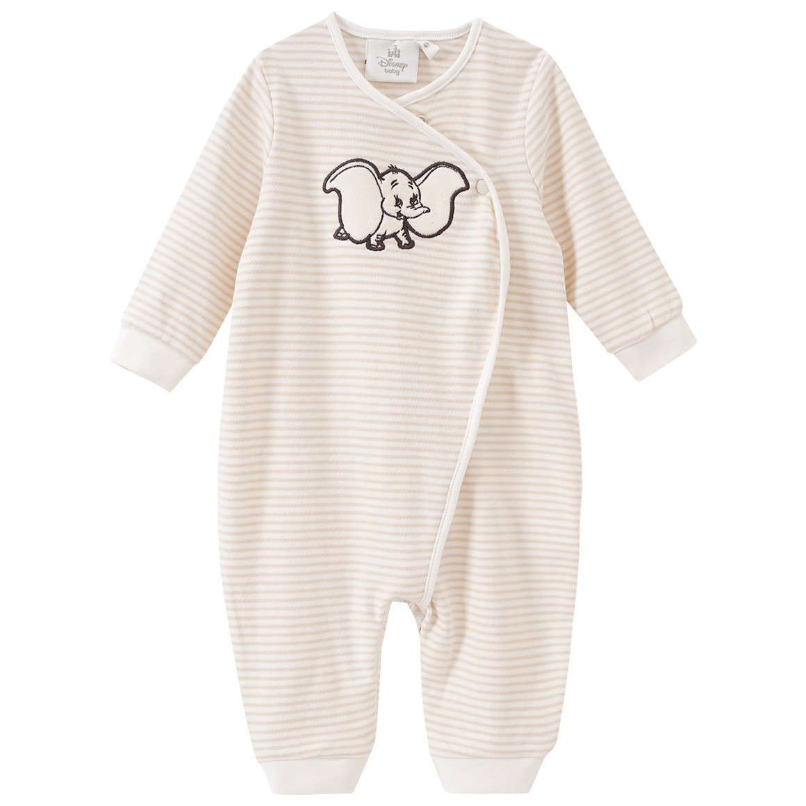 Topomini Dumbo Schlafanzug mit Streifen creme / hellbeige