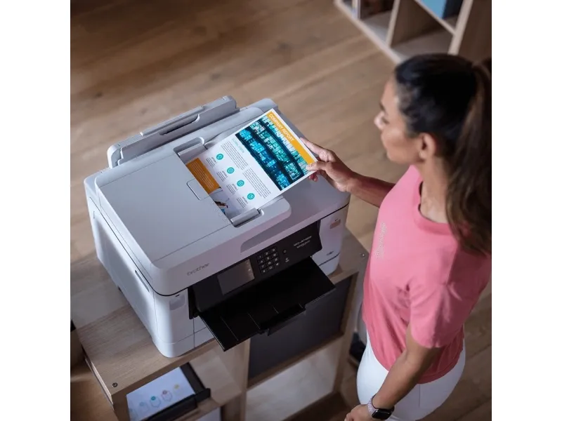 Brother MFC-J5740DW - Multifunktionsprinter - farve - blækprinter - A3 (medie) - op til 25 spm (kopiering) - op til 28 spm (udskriver) - 600 ark - 33.6 Kbps - USB 2.0, LAN, Wi-Fi(n), USB vært