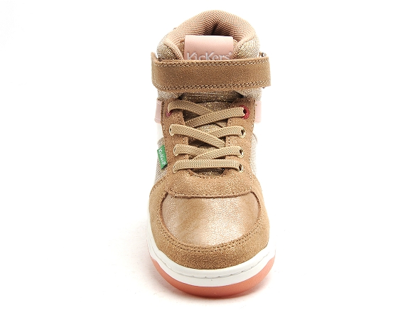 Kickers boots bottine enfant kickalien fille beige