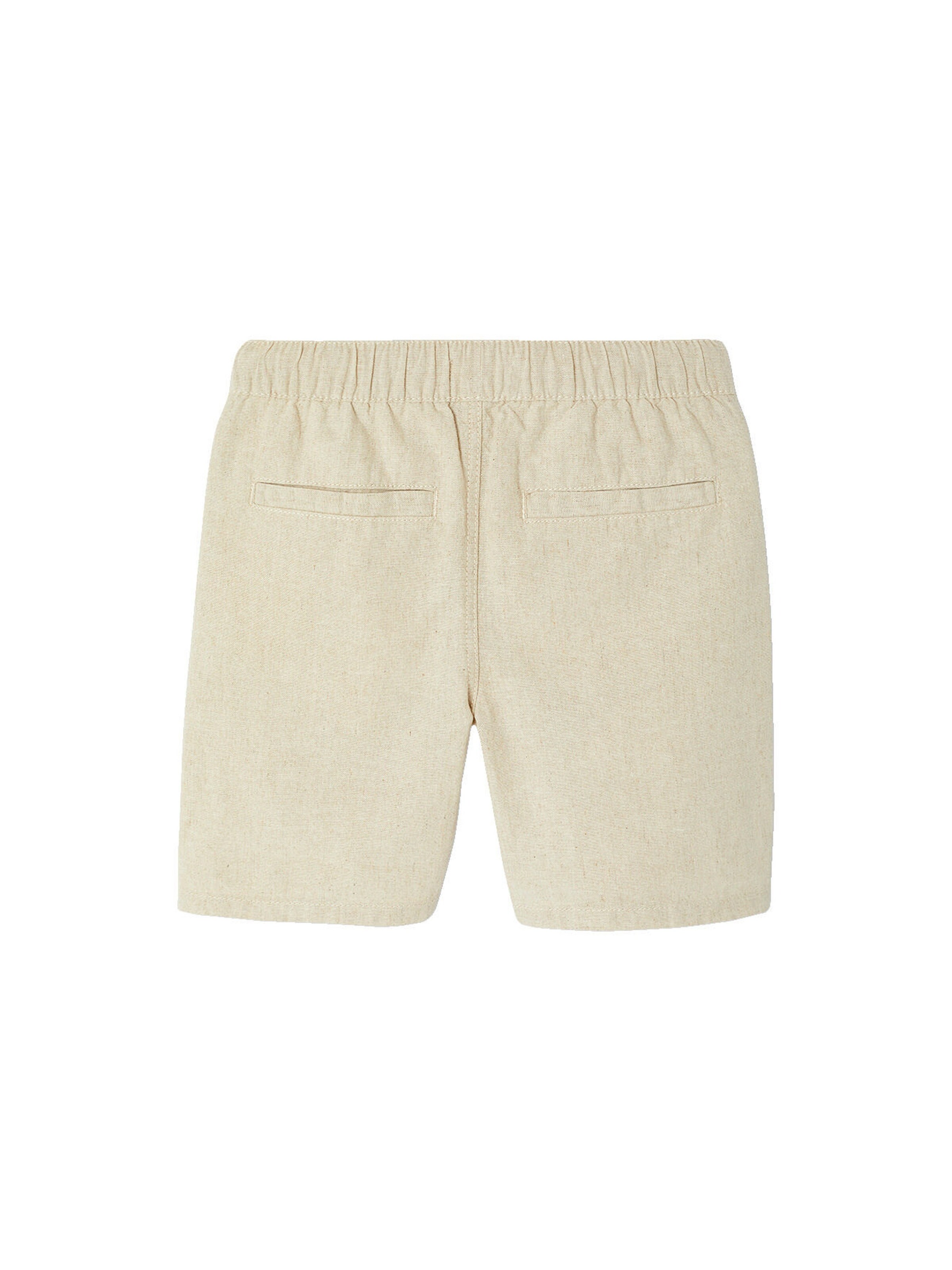 Vertbaudet Jungen Hose mit Leinenanteil beige meliert
