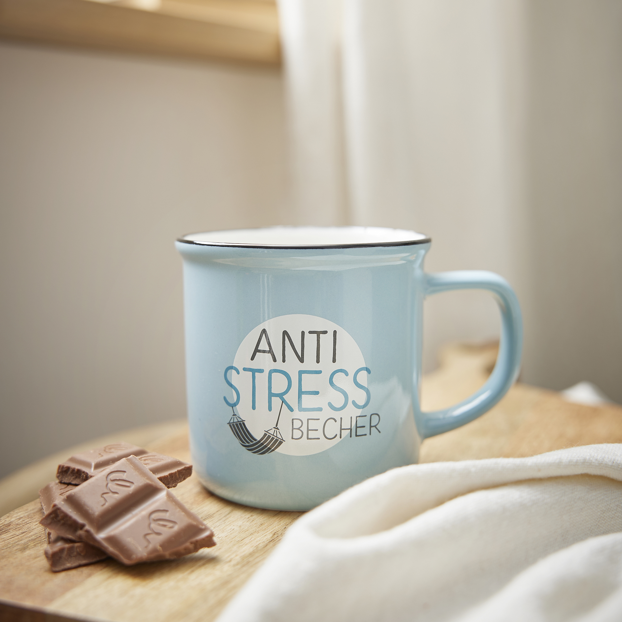 Becher Emaille-Optik, Anti-Stress, 350 ml