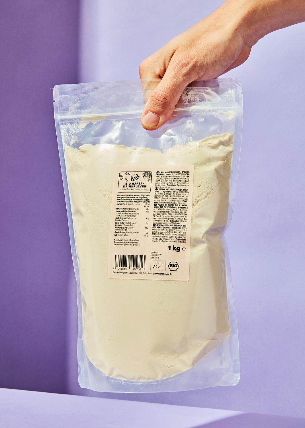 Bio Haferpulver für Haferdrink 1 kg