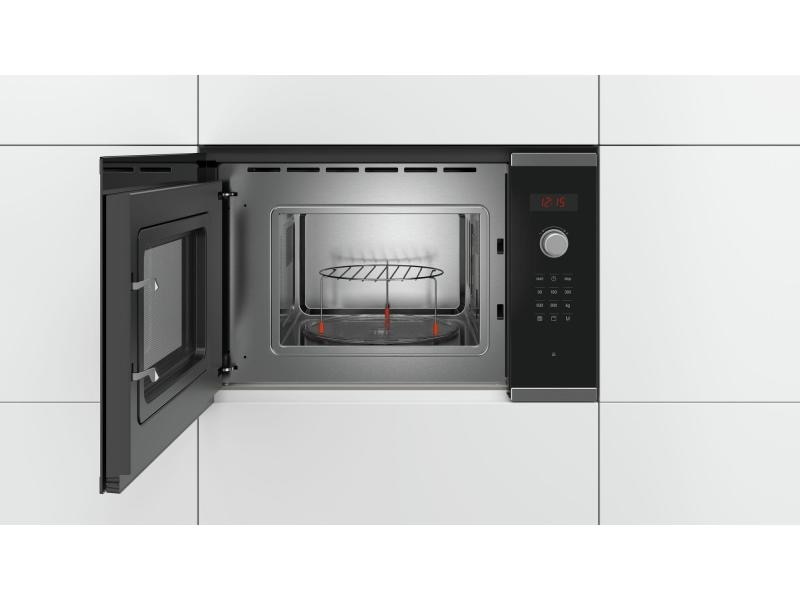 Bosch Einbaumikrowelle BEL523MS0 Schwarz/Silber 800 W Mikrowelle