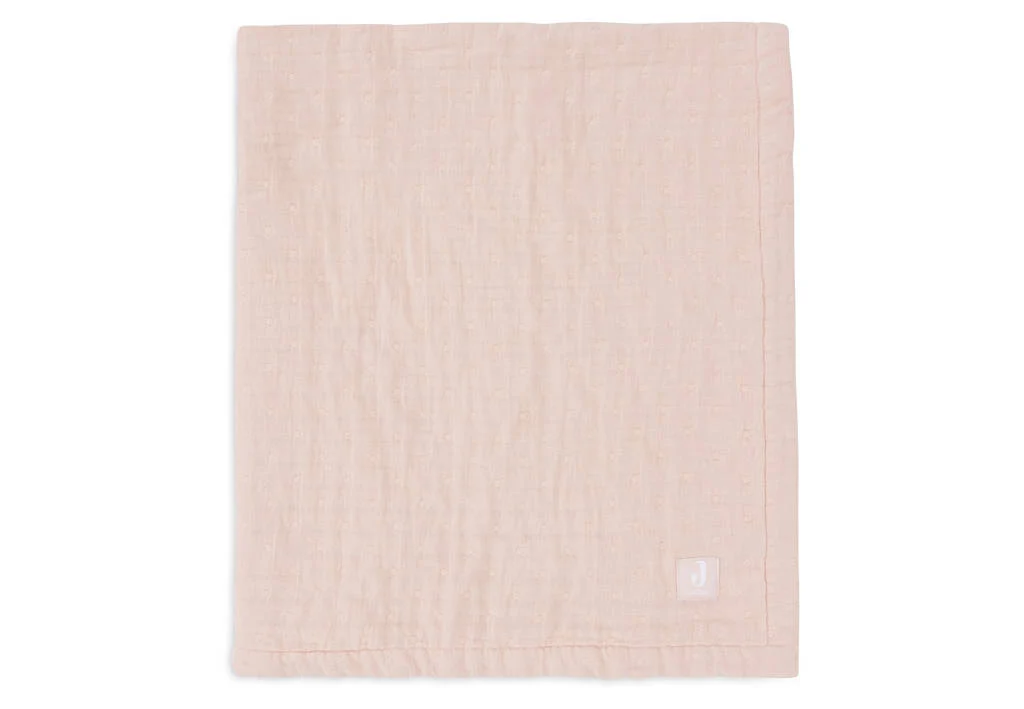 hydrofiele wiegdeken Jacquard Wild Rose