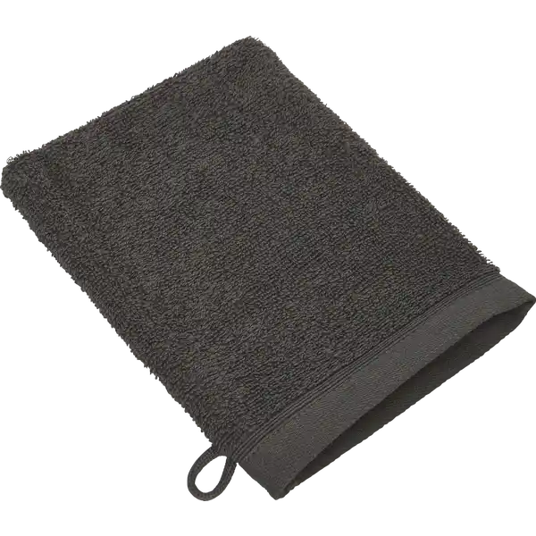 WASCHHANDSCHUH 16X21CM anthrazit GOTS