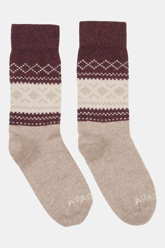 Ayacucho Ayacucho Light Block Patterned Crew Wool Wandelsok