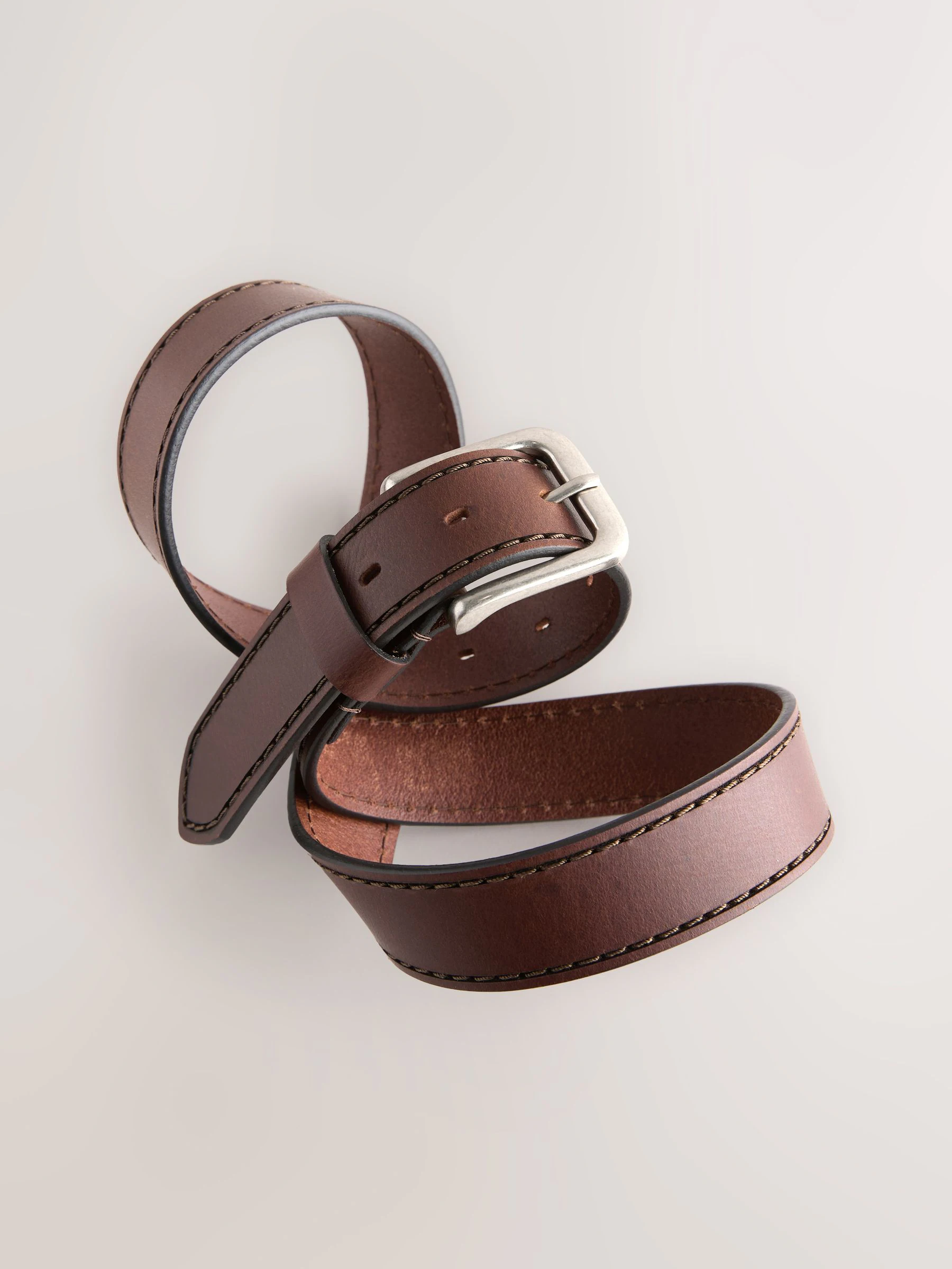 Bruin - Casual leren riem