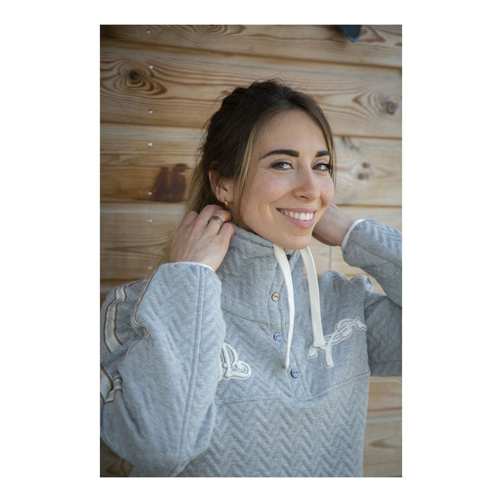 Pénélope PEPITA - Sweat Femme gris