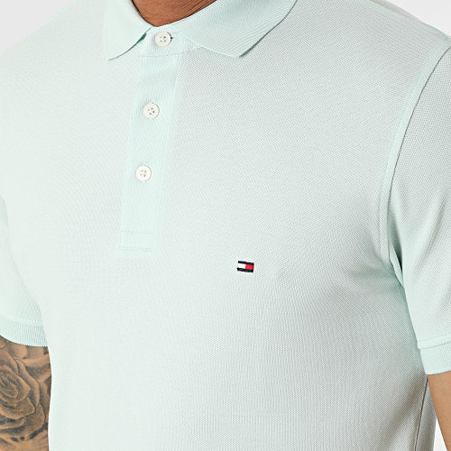 Polo Manches Courtes 1985 Slim 7771 Turquoise Clair