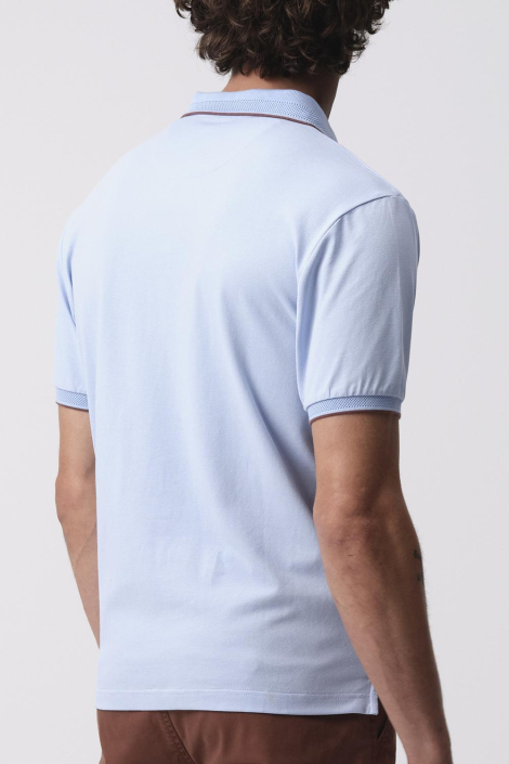 Campbell blauwe heren polo