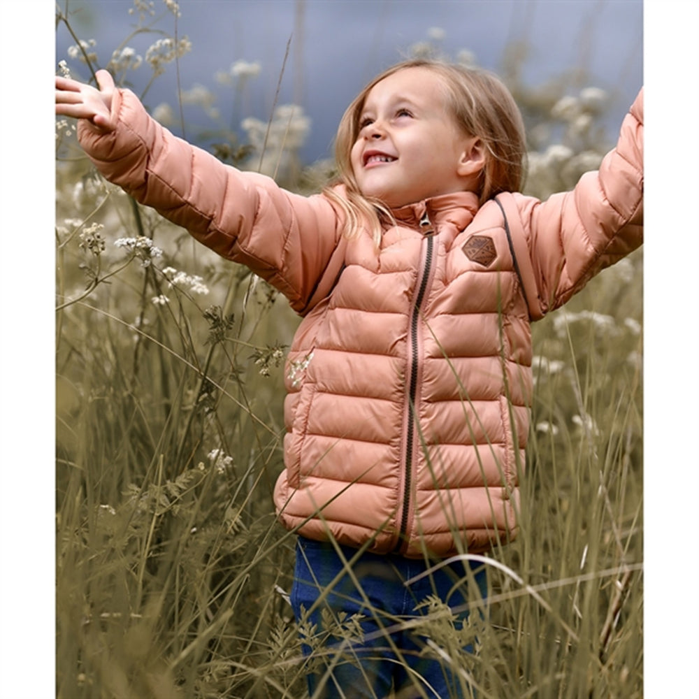 Nylon puffer 2i1 Jakke Tawny Brown