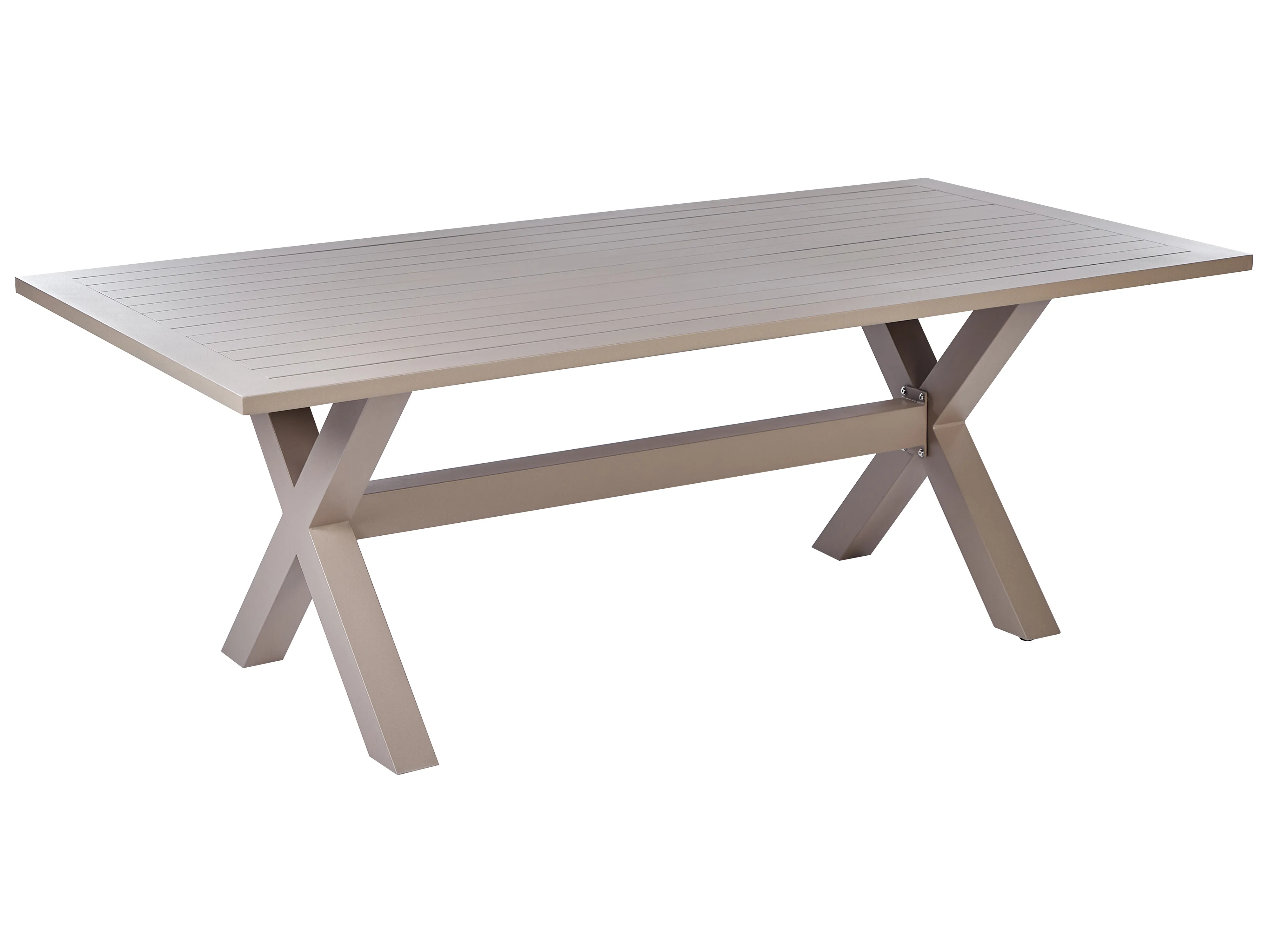 Tuin eettafel CASCAIS 200 cm 105 cm Metaal Taupe