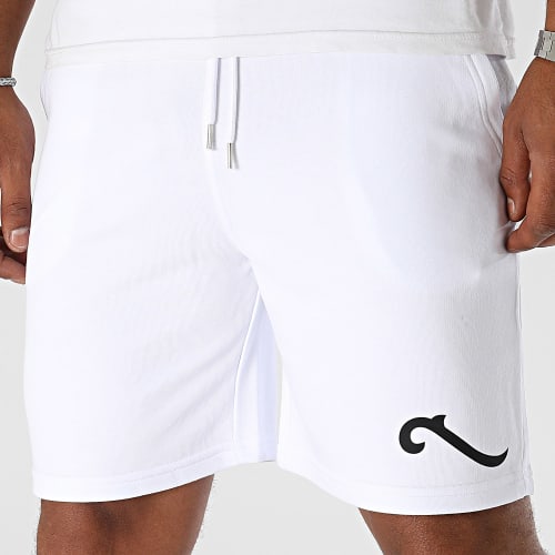 Short Jogging Wave Blanc Noir