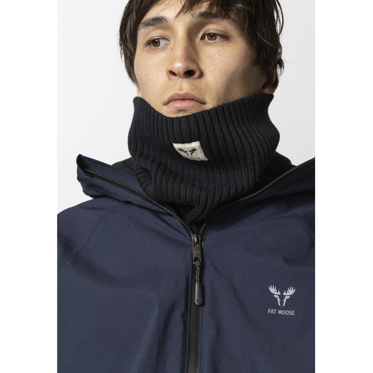 Fat Moose FM Rib Tupe Scarf Black