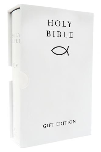HOLY BIBLE: King James Version (KJV) White Pocket Gift Edition (Leather / fine binding)