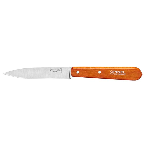 Couteau office N°112 lame lisse inox 10 cm coloris mandarine Opinel