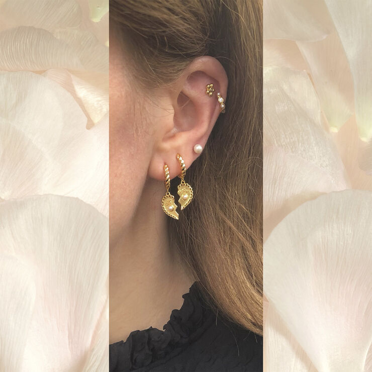 The Earring Shop Sola Stud Gold