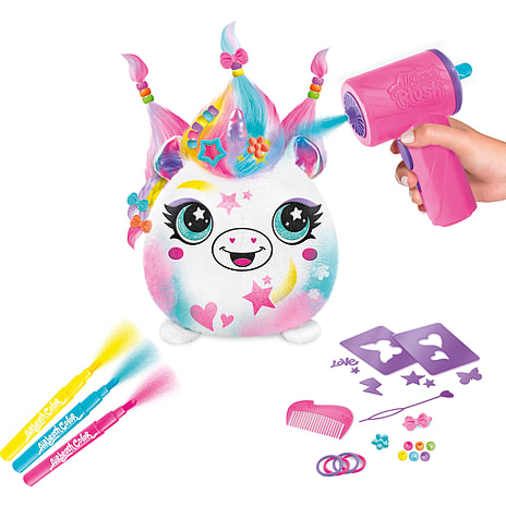 Airbrush Plush Hair'iffic Squish Pal 17 cm – flere varianter - assorteret