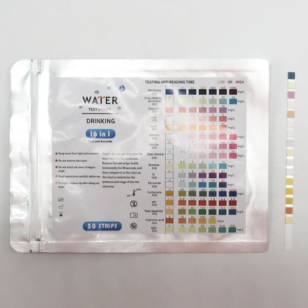 INF pH-teststrimler med temperaturpapir Drinking water 16 tests