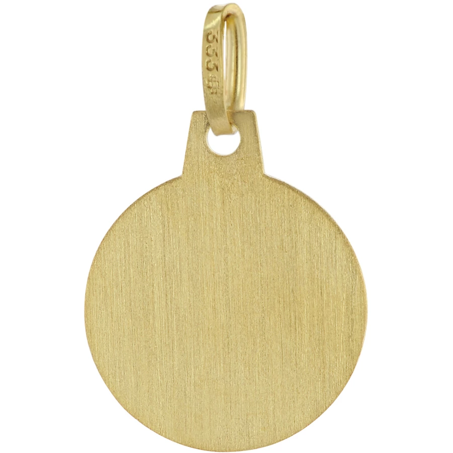trendor Anhänger für Kinder Gold 333  8K Engel + Vergoldete Silberkette gold