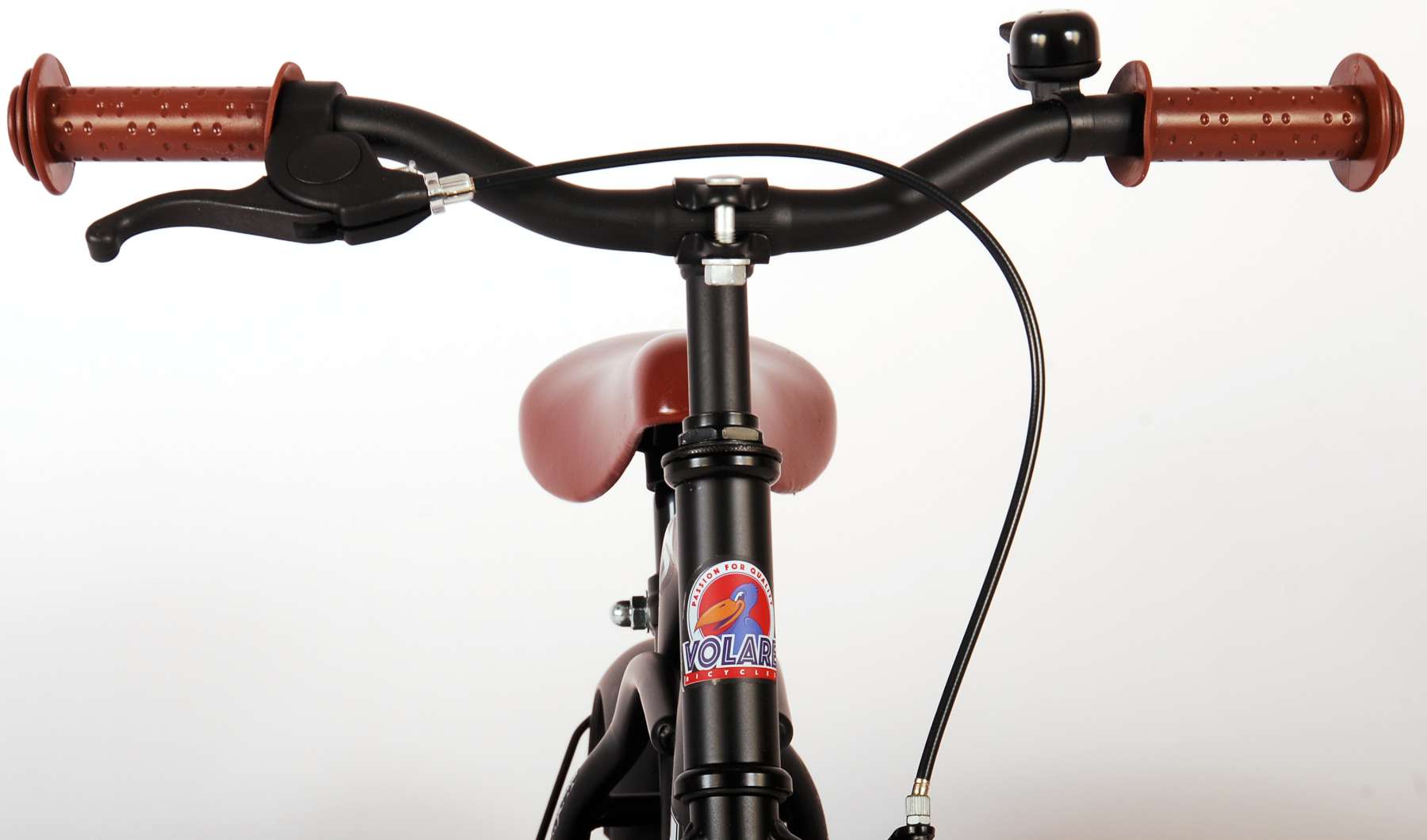 TPFSports Black Cruiser Kinderfahrrad - Jungen - 12 Zoll - Rücktritt + Handbremse - Schwarz