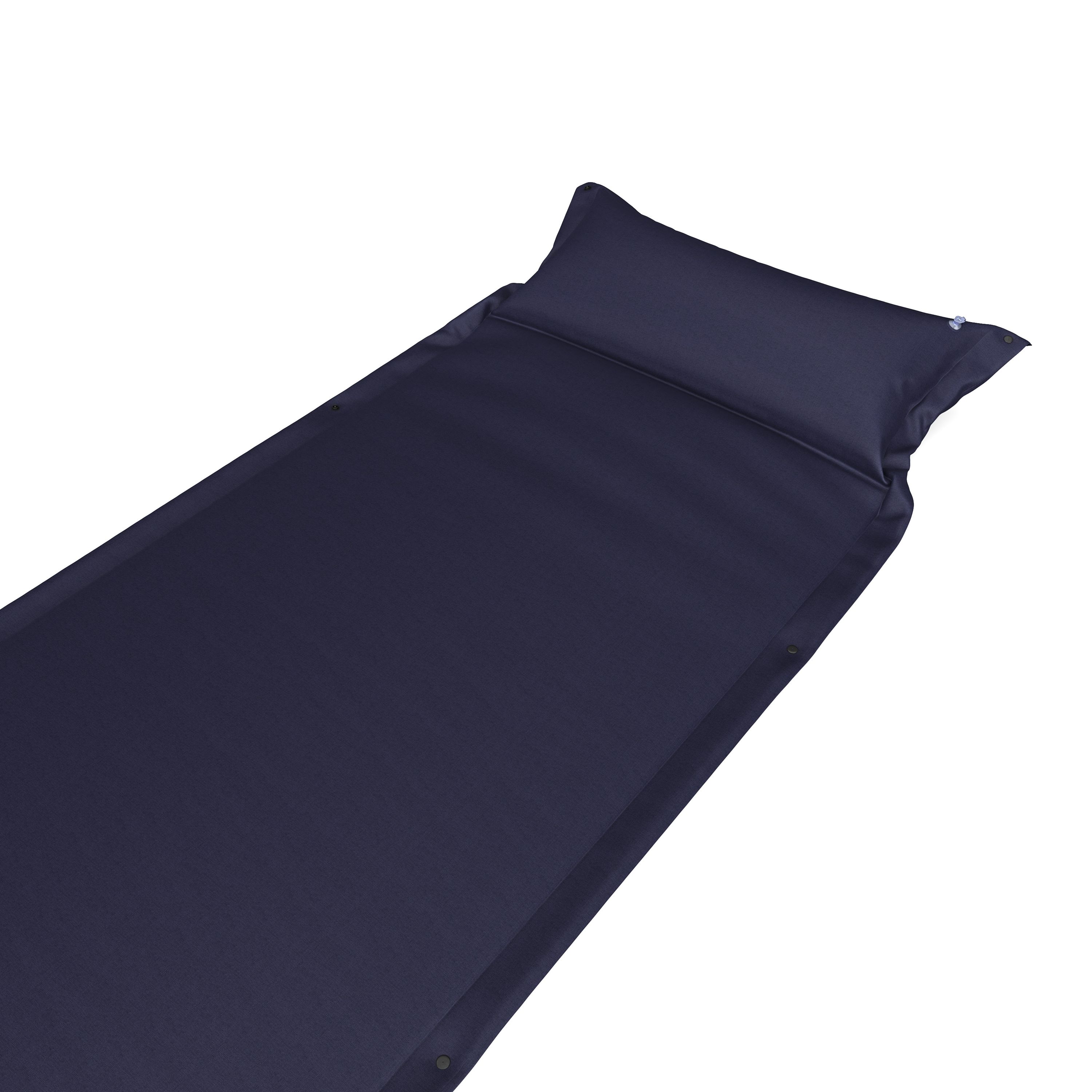 Campingmatte mit Kissen selbstaufblasend 196 x 63 x 3 cm