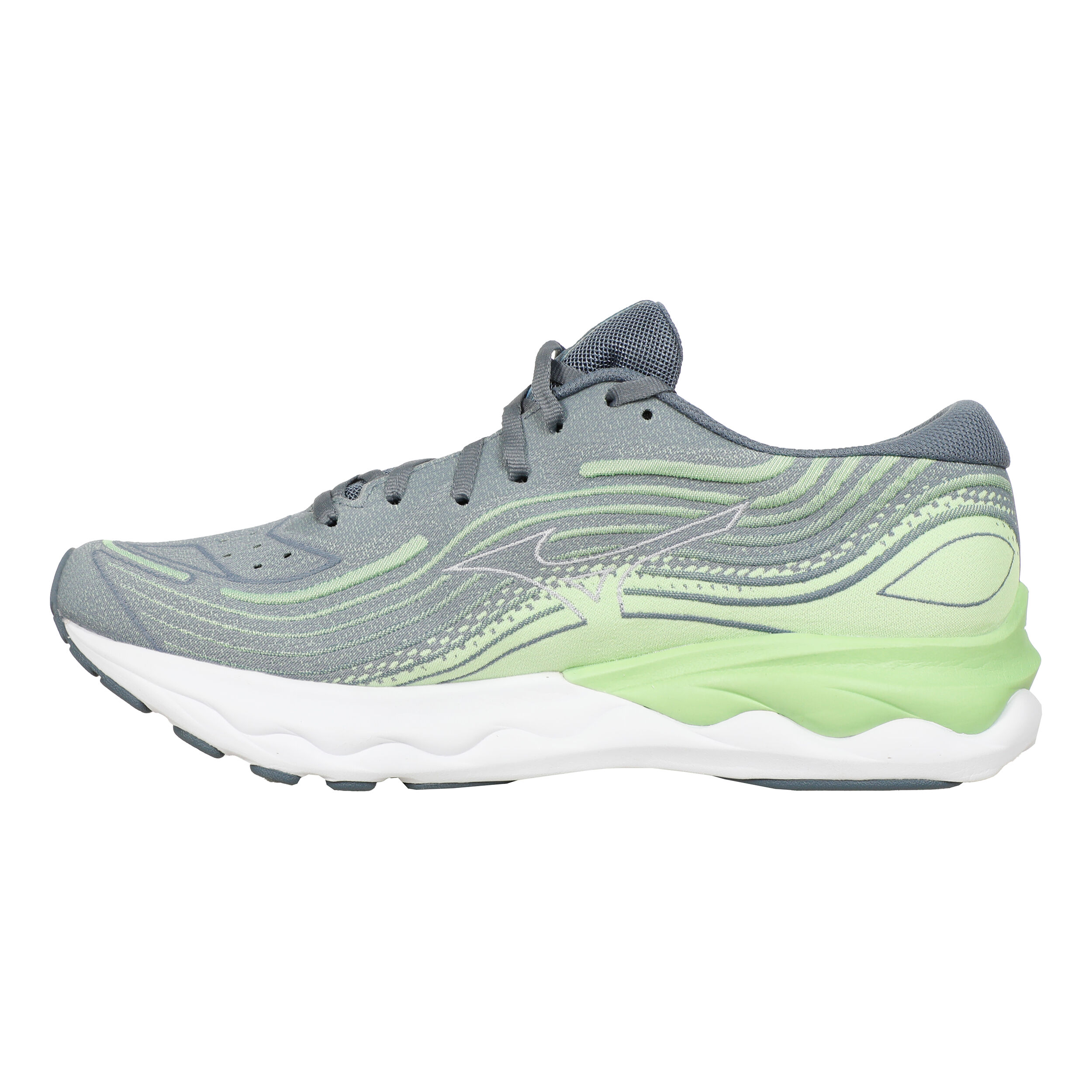Mizuno Wave Skyrise 4 Chaussure De Running Sans Stabilisateurs Hommes - Vert , Gris
